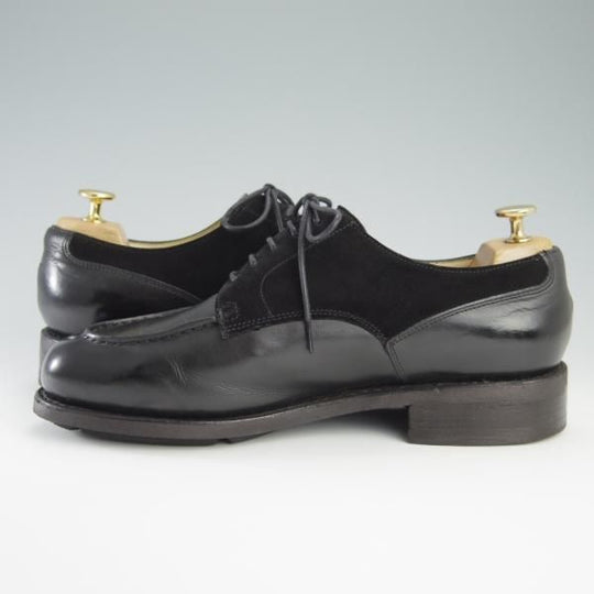 極上★パラブーツ SIZE 8.5【モデル定価￥77,000-★ドレス仕様シャンボード/CHAMBORD】スエード×カーフ/Uチップ/黒/Paraboot★f709