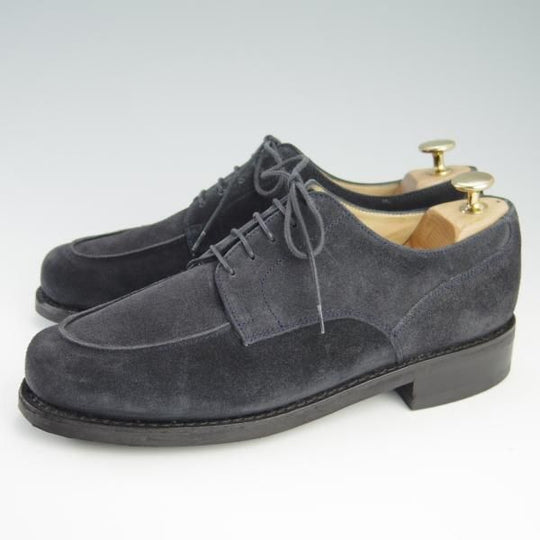 美品★パラブーツ SIZE 6.5【モデル定価￥77,000-★ドレス仕様シャンボード/CHAMBORD】スエード/紺/Uチップ/メンズ/Paraboot★f710