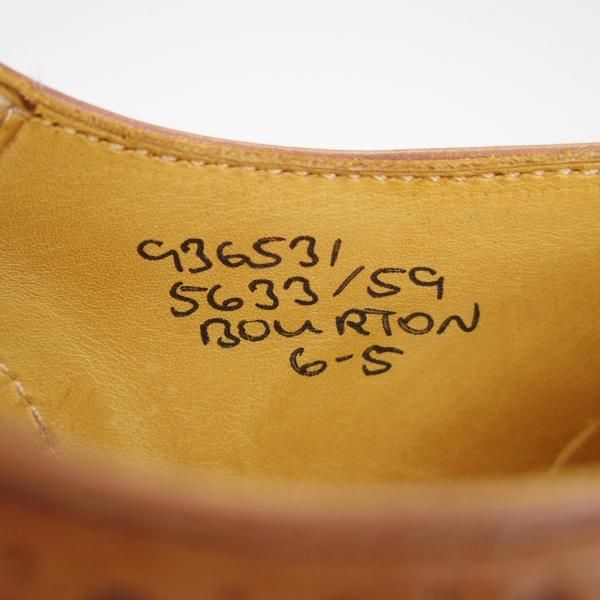 美品★トリッカーズ SIZE 6【定価￥84,700-★ダイナイトソール仕様/BOURTON/バートン】5633/カントリーシューズ/短靴/Tricker's★f711