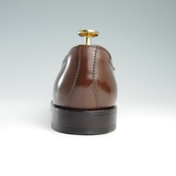 美品★(スペイン製)CARMINA/カルミナ SIZE 6【定価￥72,600-★タッセルローファー/80215】UETAMラスト/カーフ/MARRON/茶/メンズ★f712