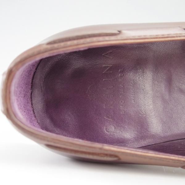 美品★(スペイン製)CARMINA/カルミナ SIZE 6【定価￥72,600-★タッセルローファー/80215】UETAMラスト/カーフ/MARRON/茶/メンズ★f712