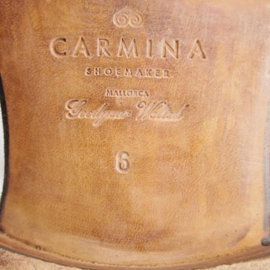 美品★(スペイン製)CARMINA/カルミナ SIZE 6【定価￥72,600-★タッセルローファー/80215】UETAMラスト/カーフ/MARRON/茶/メンズ★f712