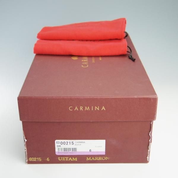 美品★(スペイン製)CARMINA/カルミナ SIZE 6【定価￥72,600-★タッセルローファー/80215】UETAMラスト/カーフ/MARRON/茶/メンズ★f712