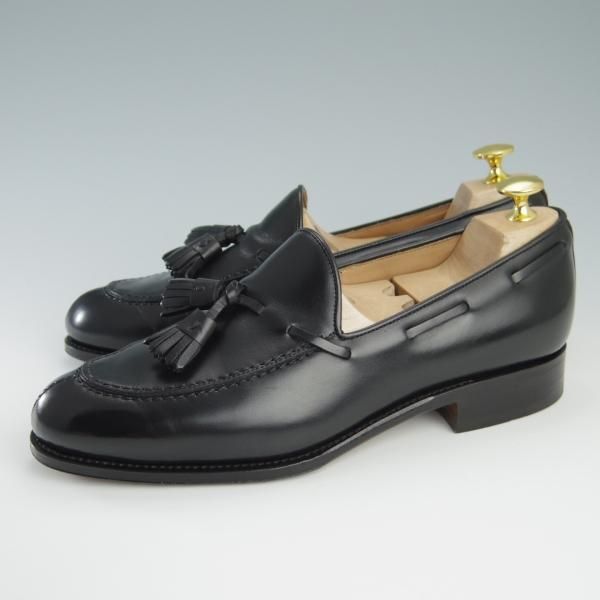 美品★(スペイン製)CARMINA/カルミナ SIZE 6【定価￥72,600-★タッセルローファー/734】FORESTラスト/カーフ/NEGRO/黒/メンズ★f713
