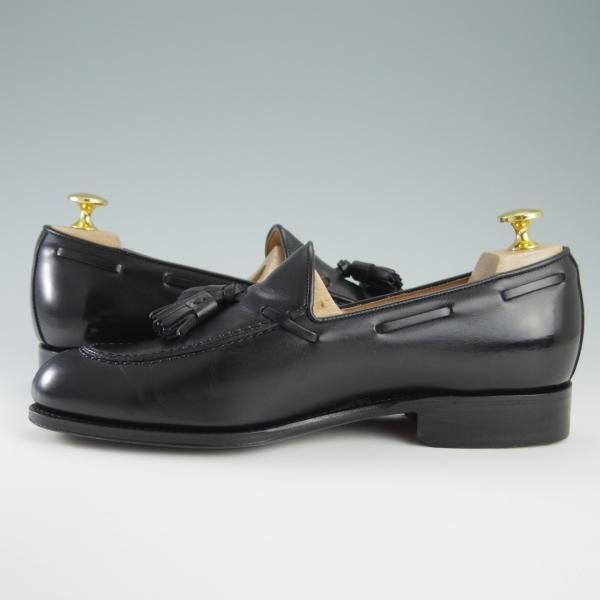 美品★(スペイン製)CARMINA/カルミナ SIZE 6【定価￥72,600-★タッセルローファー/734】FORESTラスト/カーフ/NEGRO/黒/メンズ★f713