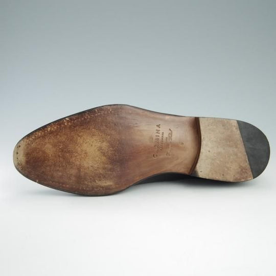 美品★(スペイン製)CARMINA/カルミナ SIZE 6【定価￥72,600-★タッセルローファー/734】FORESTラスト/カーフ/NEGRO/黒/メンズ★f713