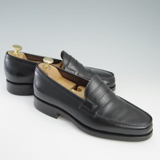 極上★(スペイン製)CARMINA/カルミナ SIZE 6【定価￥72,600-★コインローファー/80578】GENOVAラスト/ボックスカーフ/黒/メンズ★f714