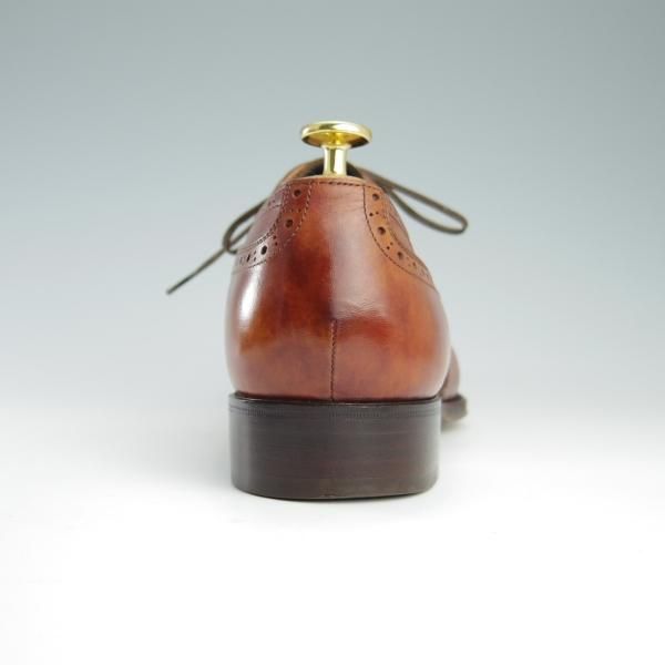 極美品★シェットランドフォックス SIZE 7【モデル定価￥64,800-★ケンジントン/3014SF】フルブローグ/カーフ/茶/Shetlandfox★f715