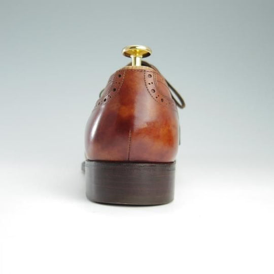 極美品★シェットランドフォックス SIZE 7【モデル定価￥64,800-★ケンジントン/3014SF】フルブローグ/カーフ/茶/Shetlandfox★f715