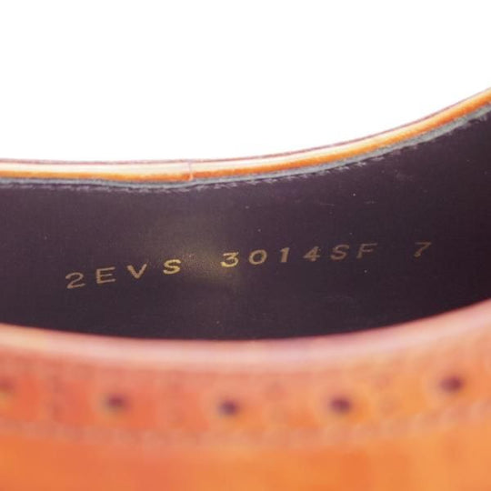 極美品★シェットランドフォックス SIZE 7【モデル定価￥64,800-★ケンジントン/3014SF】フルブローグ/カーフ/茶/Shetlandfox★f715