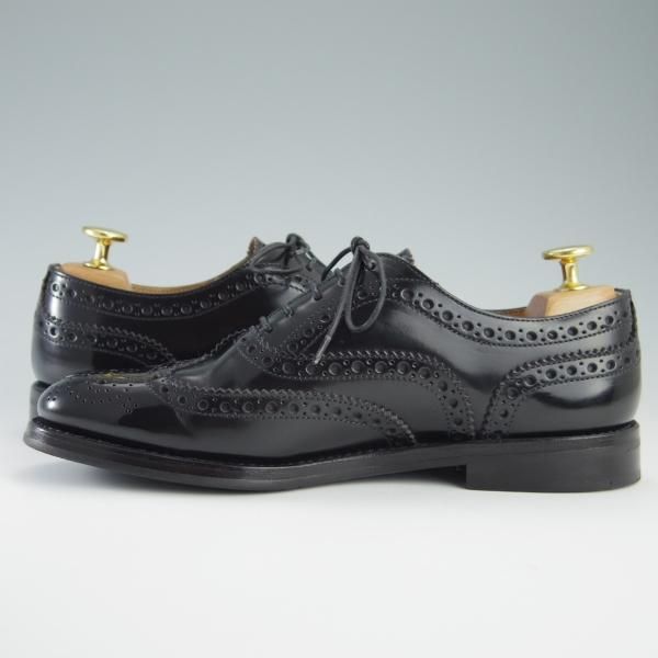 極美品★チャーチ(レディース) SIZE 36【定価￥86,900-★バーウッド/BURWOOD WG】ポリッシュドバインダーカーフ/黒/Church's★f716