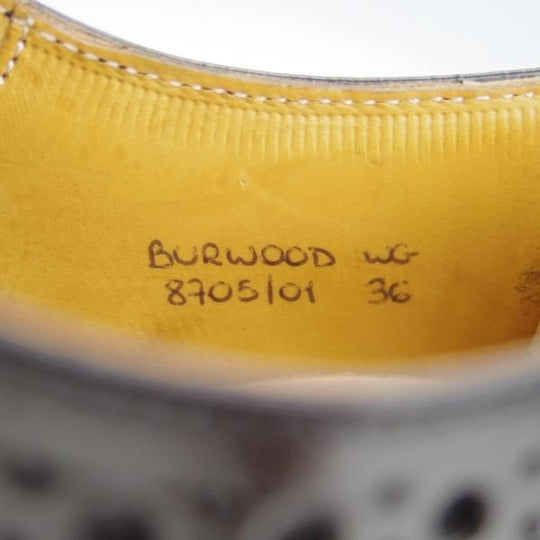 極美品★チャーチ(レディース) SIZE 36【定価￥86,900-★バーウッド/BURWOOD WG】ポリッシュドバインダーカーフ/黒/Church's★f716