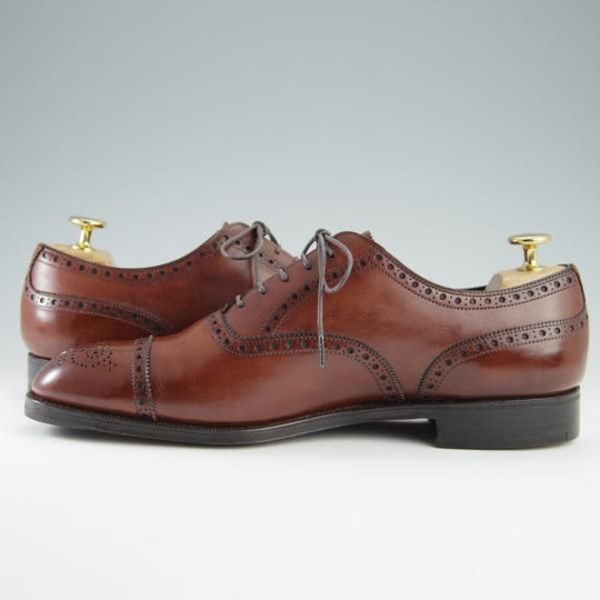 極上★エドワードグリーン 7.5E【貴重★カドガン/CADOGAN/旧工場製/マスターロイド】202ラスト/茶/Lloyd Footwear/EDWARD GREEN★f722
