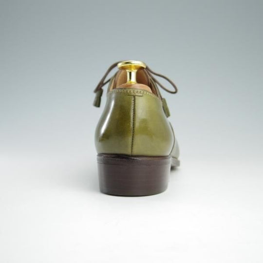 未使用★(伊)STEFANO BI/ステファノビ(レディース) SIZE 36【★プレーントゥ/570】カーフ/緑★f726