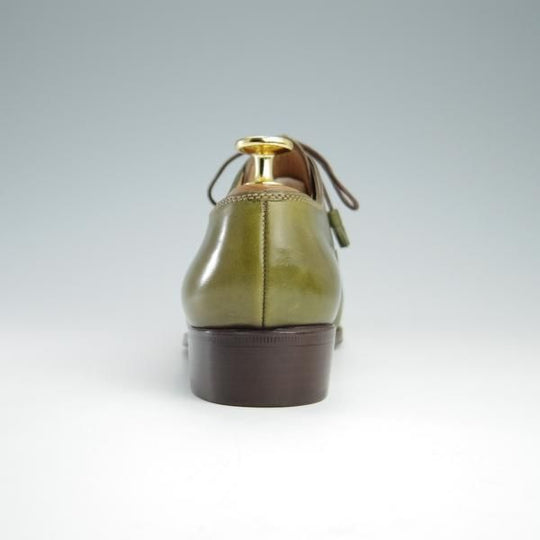 未使用★(伊)STEFANO BI/ステファノビ(レディース) SIZE 36【★プレーントゥ/570】カーフ/緑★f726