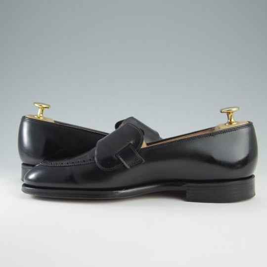 美品★クロケット&ジョーンズ 5E【定価￥95,700-★BEAMS F別注/バタフライローファー】BRIMSTONE/302ラスト/黒/Crockett&Jones★f730