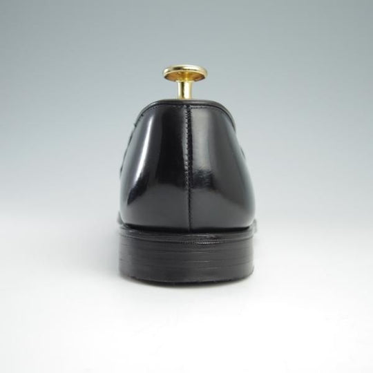 美品★クロケット&ジョーンズ 5E【定価￥95,700-★BEAMS F別注/バタフライローファー】BRIMSTONE/302ラスト/黒/Crockett&Jones★f730