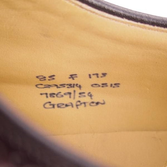 新品★チャーチ 85F/UK8.5【定価￥103,400-★GRAFTON/173ラスト】グラフトン/フルブローグ/ポリッシュドバインダーカーフ/Church's★f732