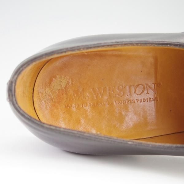 極上★J.M.ウェストン 6E【定価￥126,500-★ストレートチップ/300/11ラスト】ボックスカーフ/黒/メンズ/Weston/ウエストン★f733