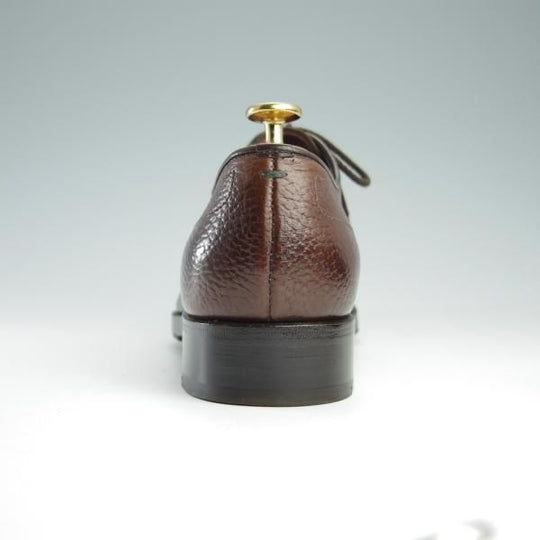 美品★(伊)LIDFORT/リドフォルト SIZE 7【定価￥108,000-★バッファロー(水牛)革ソール仕様】濃茶/World Footwear Gallery★f734