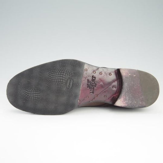 美品★(伊)LIDFORT/リドフォルト SIZE 7【定価￥108,000-★バッファロー(水牛)革ソール仕様】濃茶/World Footwear Gallery★f734