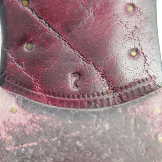 美品★(伊)LIDFORT/リドフォルト SIZE 7【定価￥108,000-★バッファロー(水牛)革ソール仕様】濃茶/World Footwear Gallery★f734