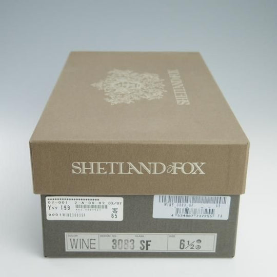 新品★シェットランドフォックス SIZE 6.5【定価￥54,600-★ブリストルシリーズ/3083】ストレートチップ/カーフ/赤茶/Shetlandfox★f735