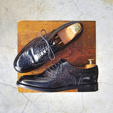 極上★チャーチ(レディース) SIZE 36.5【定価￥130,900-★バーウッド/BURWOOD WG】ポリッシュドバインダーカーフ/黒/Church's★f738