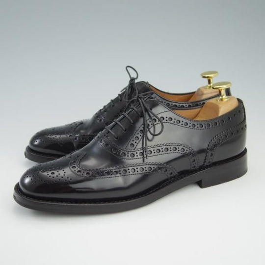 極上★チャーチ(レディース) SIZE 36.5【定価￥130,900-★バーウッド/BURWOOD WG】ポリッシュドバインダーカーフ/黒/Church's★f738