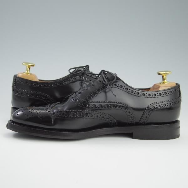 極上★チャーチ(レディース) SIZE 36.5【定価￥130,900-★バーウッド/BURWOOD WG】ポリッシュドバインダーカーフ/黒/Church's★f738