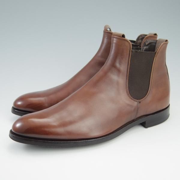 極上★(英)グレンソン 8F【★サイドゴアブーツ/35999-235】カーフ/濃茶/メンズ/GRENSON★f740