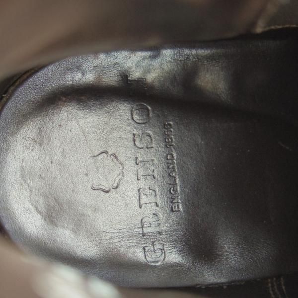 極上★(英)グレンソン 8F【★サイドゴアブーツ/35999-235】カーフ/濃茶/メンズ/GRENSON★f740