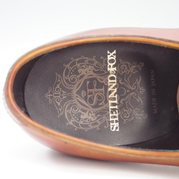 未使用★シェットランドフォックス SIZE 6.5【定価￥64,800-★ケンジントンシリーズ/3013SF】ストレートチップ/カーフ/Shetlandfox★f741
