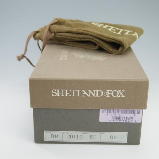 未使用★シェットランドフォックス SIZE 6.5【定価￥64,800-★ケンジントンシリーズ/3013SF】ストレートチップ/カーフ/Shetlandfox★f741