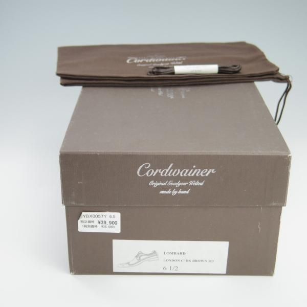 美品★(スペイン製)コードウェイナー SIZE 6.5【定価￥39,900-★グッドイヤーウェルテッド製法/ワールドフットウェアギャラリー取扱】LOMBARD/濃茶/Cordwainer★f742