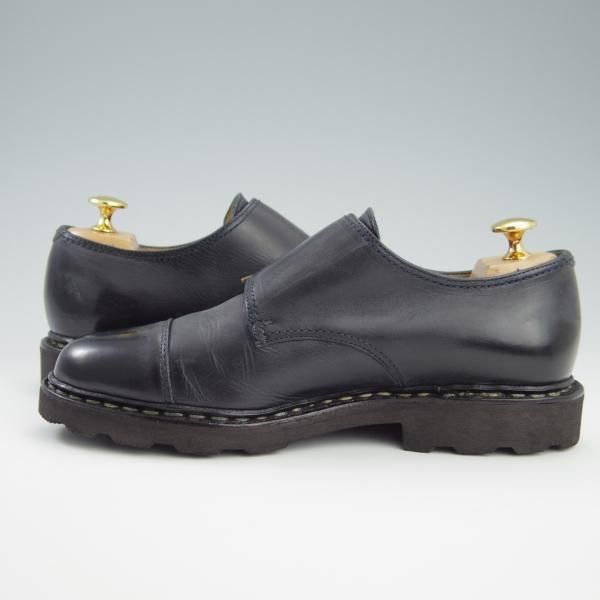 美品★パラブーツ SIZE 5【定価￥74,800-★ウィリアム/WILLIAM】ダブルモンク/リスレザー/NUIT/紺/メンズ/Paraboot★f743