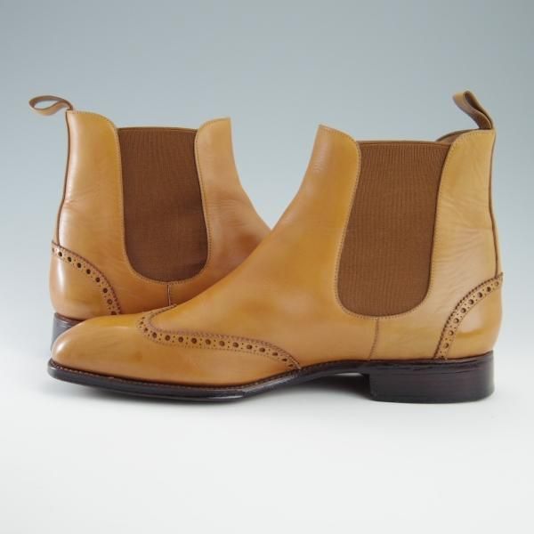 極上★(スペイン製)カルミナ/旧アルバラデホ 8E【貴重★20周年記念モデル/トレーディングポスト】サイドゴアブーツ/薄茶/CARMINA★f755