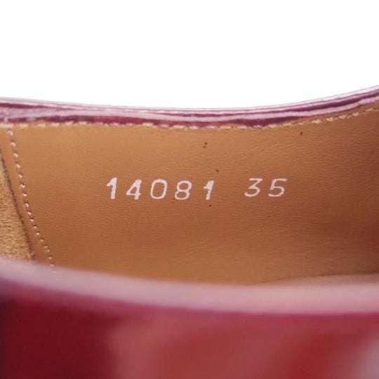 極美品★(スペイン製)Pertini/ペルティニ(レディース) SIZE 35【★ダブルモンク/ベロア×ポリッシュレザー】14081/キルト/赤茶★f756