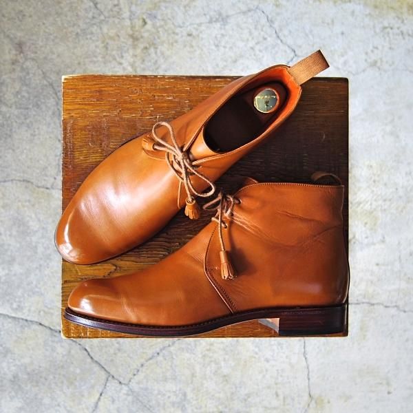 極上★(スペイン製)CARMINA/カルミナ(レディース) SIZE 4【★チャッカブーツ/1527】OSCARIAラスト/ベガノカーフ/薄茶★f758