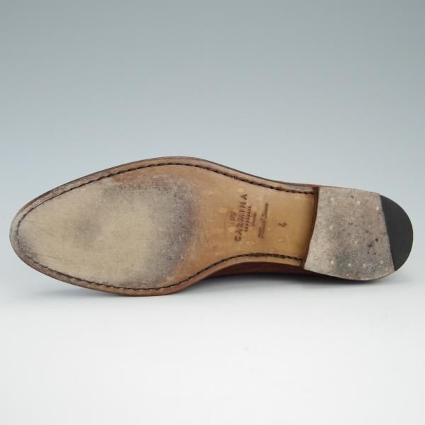 極美品★(スペイン製)CARMINA/カルミナ(レディース) SIZE 4【定価￥46,200-★リボンローファー/1659】DRACラスト/スエード/茶★f759