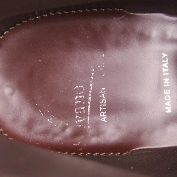 極美品★(伊)シルバノ・マッツァ(レディース) SIZE 36.5【コードバン仕様★濃茶/ブラウン/シガー色似寄り】98340/Silvano Mazza★f760