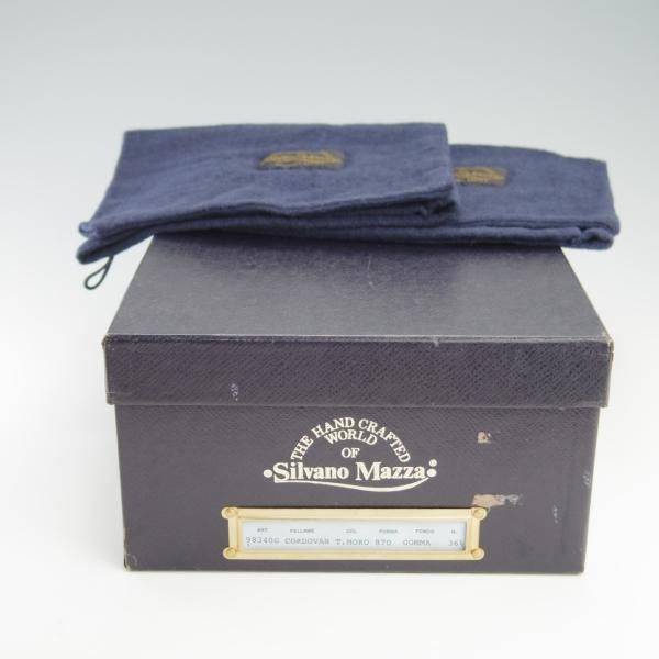 極美品★(伊)シルバノ・マッツァ(レディース) SIZE 36.5【コードバン仕様★濃茶/ブラウン/シガー色似寄り】98340/Silvano Mazza★f760