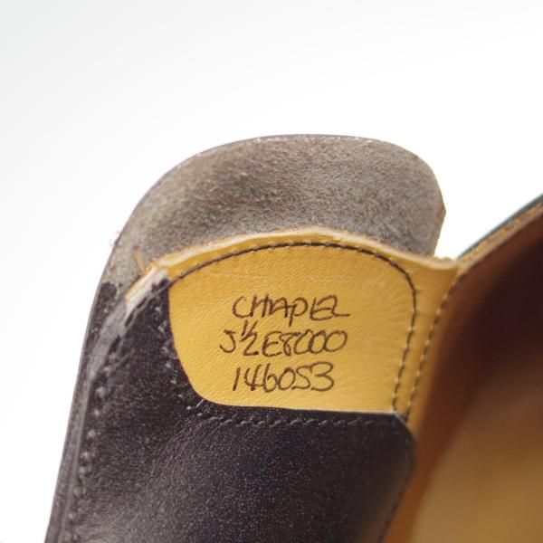 美品★ジョンロブ 5.5E【定価￥275,000-★プレステージライン/CHAPEL/8000ラスト】ミスティカーフ/ダブルモンク/黒/JOHN LOBB★f762