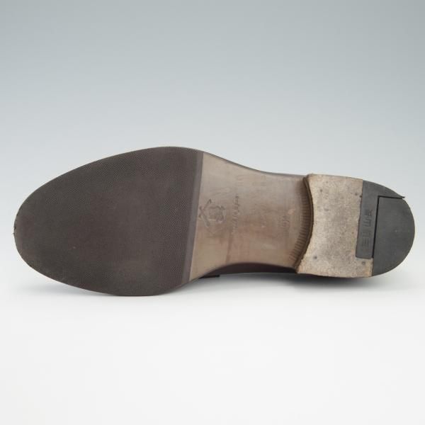 極上★三陽山長 SIZE 6.5【定価￥74,800-★弥三郎/R2013ラスト】コインローファー/カーフ/Coffee/濃茶/メンズ/SanyoYamacho★f763