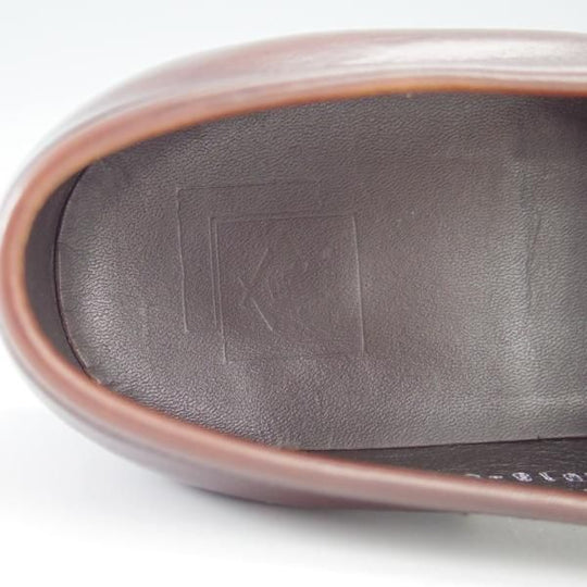 極上★三陽山長 SIZE 6.5【定価￥74,800-★弥三郎/R2013ラスト】コインローファー/カーフ/Coffee/濃茶/メンズ/SanyoYamacho★f763