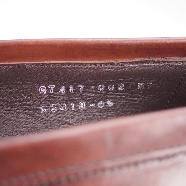 極上★三陽山長 SIZE 6.5【定価￥74,800-★弥三郎/R2013ラスト】コインローファー/カーフ/Coffee/濃茶/メンズ/SanyoYamacho★f763