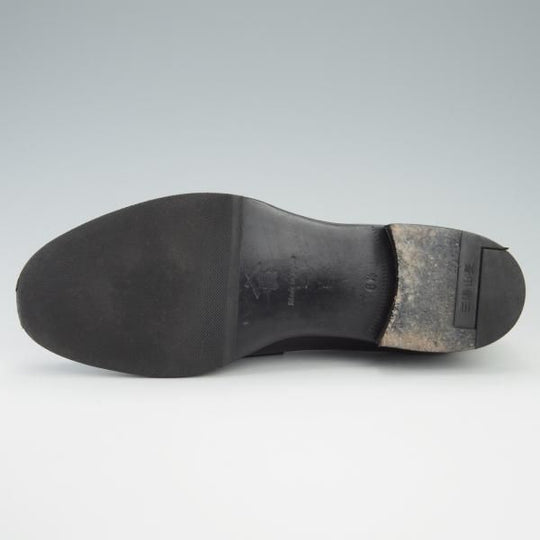 美品★三陽山長 SIZE 6.5【定価￥74,800-★弥三郎/R2013ラスト】コインローファー/カーフ/黒/メンズ/SanyoYamacho★f764