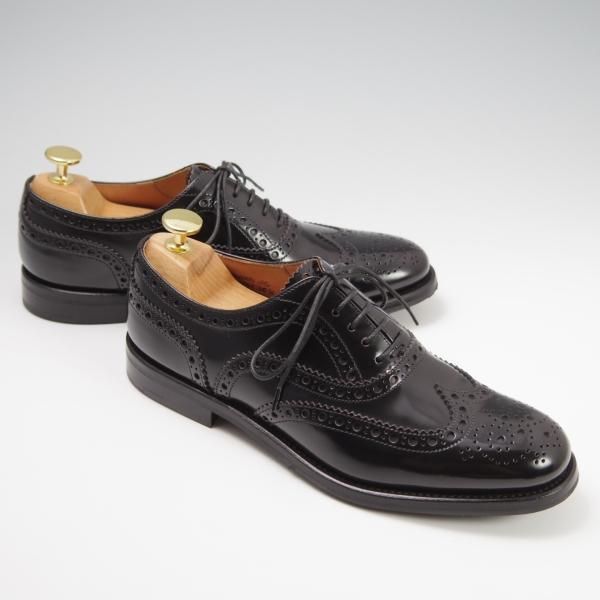 新品★チャーチ(レディース) SIZE 36.5【定価￥114,400-★バーウッド/BURWOOD WG】ポリッシュドバインダーカーフ/黒/Church's★f771