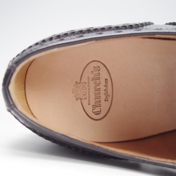 新品★チャーチ(レディース) SIZE 36.5【定価￥114,400-★バーウッド/BURWOOD WG】ポリッシュドバインダーカーフ/黒/Church's★f771