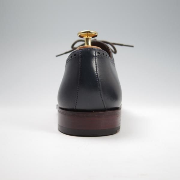 新品★(スペイン製)CARMINA/カルミナ SIZE 7【高額★リザード革×ベガノカーフ/80373】RAINラスト/オックスフォードシューズ/紺★f772